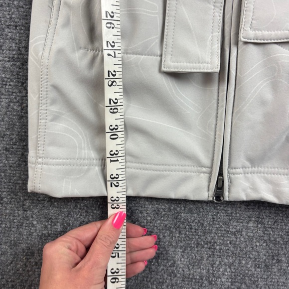 LOLE Women’s Light Grey Glowing Jacket Soft Shell Trench Coat size: XS (2-4) - Picture 7 of 8